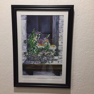 Custom Art - FLOWERS BY THE BENCH